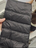 鴨鴨（YAYA）佟麗婭同款輕薄羽絨服女短款秋冬羽絨內膽輕型薄款保暖外套GF 黑色【女款】 L 165 曬單實(shí)拍圖