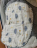 十月结晶新生儿枕巾婴儿云片枕头纱布平枕10层棉纱吸汗透气 印花云朵25*39 实拍图