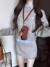 熒蒂（YINGDI）連衣裙韓系學院風灰色衛(wèi)衣套裝女秋季2025新款小個子早秋搭配一整 襯衫+衛(wèi)衣套裝【三件套】 45/55kg/M 曬單實拍圖