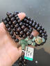 妍韻珠寶8mm正宗印度小葉紫檀手串東陵玉砂金石天珠銀男女款佛珠檀香手鏈 曬單實(shí)拍圖