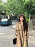 GARNUO卡其色風(fēng)衣外套女小個(gè)子2026新款春秋季韓系高級感中長(cháng)款休閑大衣 卡其色 M【116-130斤】 曬單實(shí)拍圖