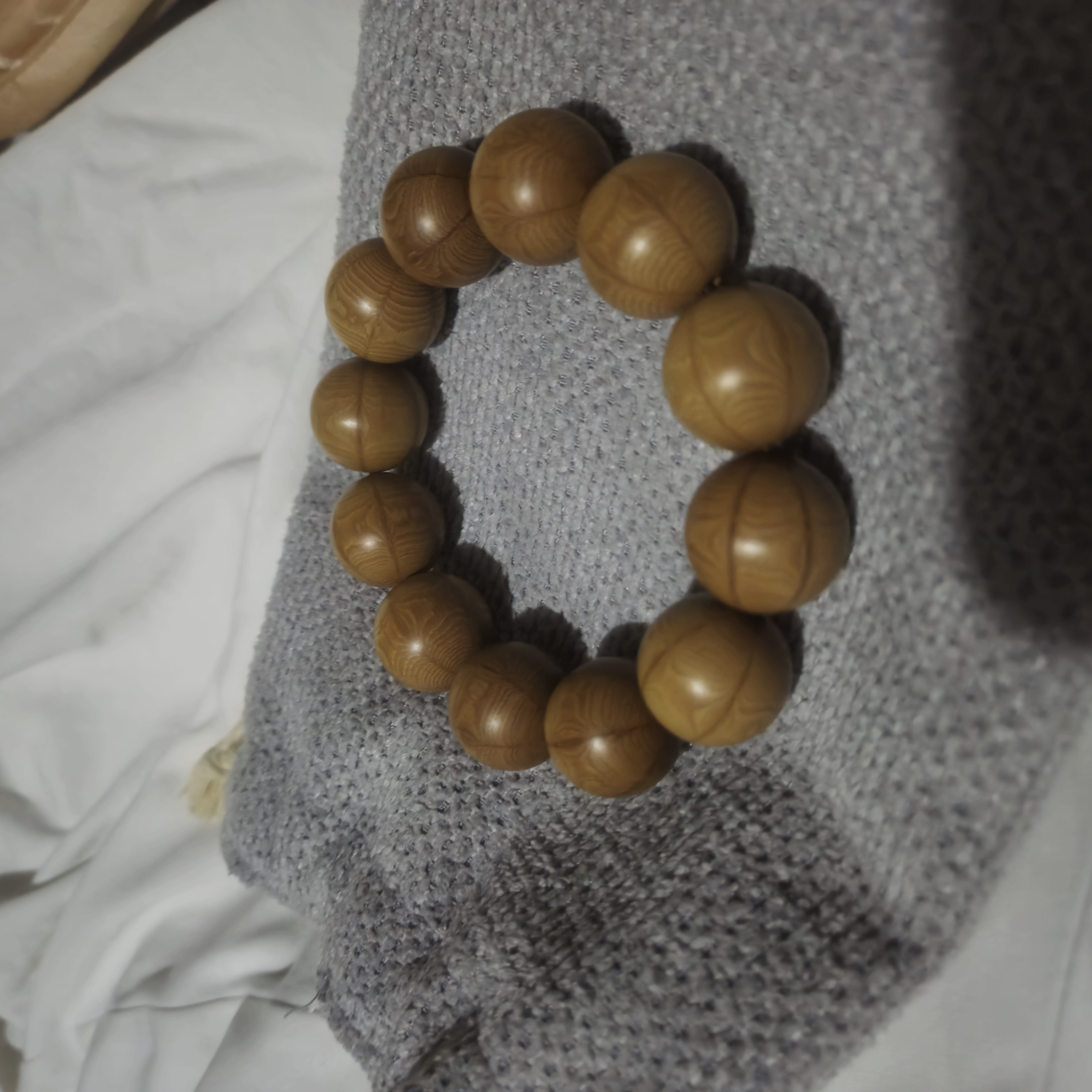 陶木緣 天然六道木手串男款降龍木佛珠葫蘆吊墜老料文玩禮品 五臺山六道木20mm 曬單實(shí)拍圖