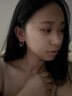 oein耳環(huán)女2024年新款美拉德復(fù)古耳環(huán)小眾輕奢高級感女耳飾耳釘氣質(zhì) 【琺瑯熔巖耳圈】美拉德色 【一對裝】 曬單實拍圖