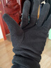 新術(shù)手套男士秋冬季青年情侶手套加厚男女士冬季騎行保暖戶(hù)外抓絨手套 黑色 曬單實(shí)拍圖