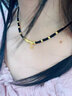 悠萊999足金小葉子竹節(jié)彎管項鏈黃金節(jié)節(jié)高升編織鎖骨鏈女送女友禮物 大版竹節(jié)+6金珠黑繩 約1.5-1.6g 曬單實拍圖