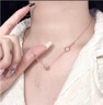 老鳳祥925銀項鏈女轉(zhuǎn)運珠輕奢小蠻腰吊墜女友生日周年情人節(jié)紀念日禮物 S925銀*轉(zhuǎn)運珠銅錢項鏈*品牌禮盒 曬單實拍圖