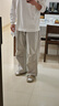NOTHOMMEBLUE藍(lán)岐戶外防潑水工裝傘兵褲二代運(yùn)動(dòng)寬松休閑長(zhǎng)褲男 冷白灰 L 曬單實(shí)拍圖