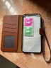 多蘭德蘋(píng)果12手機殼真皮iPhone12Pro Max保護套全包防摔12mini翻蓋皮套插卡支架掛繩 蘋(píng)果 12ProMax  真皮 棕色 曬單實(shí)拍圖