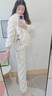 莫代爾（Madallo）珊瑚絨睡衣女春季加絨加厚大碼2025新款保暖法蘭絨秋冬季家居服 奶糖白拉鏈+立領(lǐng) M 適合體重80-100斤 曬單實(shí)拍圖