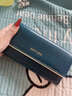 班亞奴錢(qián)包女士真皮長(cháng)款2025新款大容量牛皮手拿包時(shí)尚爆款錢(qián)夾卡包一體 孔雀藍-防盜刷 曬單實(shí)拍圖