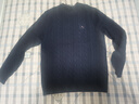 Navigare意大利小帆船親膚絨針織衫男士秋冬絞花時(shí)尚毛衣保暖通勤打底衫男 海軍藍 L 碼 曬單實(shí)拍圖