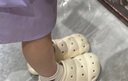 G.DUCKKIDS2025夏季兒童拖鞋簡(jiǎn)約經(jīng)典毛毛蟲(chóng)版型沙灘外穿洞洞鞋男女寶寶涼拖 2535裸鞋-白色 35.5 220mm 內(nèi)長(zhǎng)22cm鞋底220尺碼 曬單實(shí)拍圖