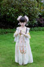 薇施妮（WEISHINI）古風(fēng)漢服少女流蘇發(fā)夾女冬季國風(fēng)頭飾毛球發(fā)飾配飾仙女嫦娥頭飾女 花月發(fā)夾一對(L204) 曬單實(shí)拍圖
