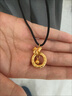 中國黃金（CHINA GOLD）平安扣黃金吊墜足金緊箍咒悟空在逃公主項鏈紀(jì)念生日送女朋友禮物 【京速達(dá)】在逃公主項鏈【輕版】約1.5g 曬單實拍圖