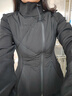 日著(zhù)（rizhuo）原創(chuàng  )女裝2024冬季新款拼接戶(hù)外高級感中式收腰輕薄羽絨服 塵黑 M 曬單實(shí)拍圖