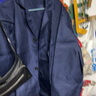 浩贏(yíng) 大褂長(cháng)袖耐磨搬運服工作服男大褂勞保服服養殖汽修耐臟長(cháng)款 藏藍色 大號（適合身高170-185） 曬單實(shí)拍圖