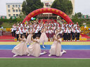 卡兔藍貓（KATULANMAO）女童夏裝連衣裙2024新款韓版洋氣女孩亮片蓬蓬紗裙兒童禮服公主裙 粉色 150cm 曬單實(shí)拍圖