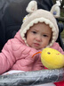 G.DUCKKIDS嬰兒帽子秋季女寶寶韓系可愛(ài)護耳加厚針織毛絨帽女童冬保暖毛線(xiàn)帽 珠兔耳朵 米色 帽圍42-46cm/參考年齡3-20個(gè)月 x 曬單實(shí)拍圖