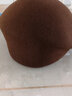 擇信 韓國羊毛呢蓓蕾帽女空姐帽保暖畫(huà)家帽時(shí)尚休閑貝雷帽韓版女士秋冬時(shí)裝帽 咖啡 均碼-適合55-58cm頭圍 曬單實(shí)拍圖