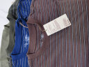 无印良品（MUJI）男式 天竺编织 圆领短袖T恤 男士打底衫男款 夏季新品AB1MKA4S 深绿色条纹 L (175/100A) 晒单实拍图