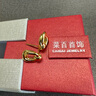 菜百首飾 黃金耳飾 足金復(fù)古輕奢5D幾何方形耳釘 計(jì)價(jià) HJ 七夕禮物 黃金耳飾 約1.78g 曬單實(shí)拍圖