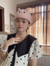 蘭蔓婭月子帽子坐月子頭巾發(fā)帶孕婦產(chǎn)后護抹額頭帶春秋款夏季防風(fēng)產(chǎn)婦女 櫻花粉 均碼 曬單實拍圖