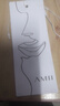 AMII七夕禮物秋極簡(jiǎn)優(yōu)雅玫瑰花提花中長(zhǎng)寬松連肩袖半袖V玲包芯紗毛衣 黑色 165/88A/L 曬單實(shí)拍圖