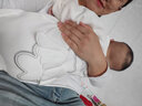 標點(diǎn)熊可愛(ài)超萌嬰兒連體衣男女寶寶加絨哈衣外穿爬服新生兒外出服春秋冬 天使熊白-單層款 73碼 建議身高66-73 曬單實(shí)拍圖