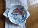 千代源鯛魚(yú)碗盤(pán)子餐具日本原裝進(jìn)口家用魚(yú)圖案碗盤(pán)日式陶瓷飯碗面碗湯碗 7.1英寸深盤(pán) 曬單實(shí)拍圖