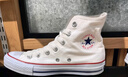 匡威（Converse）官方 All Star男女簡約休閑板鞋高幫鞋小白鞋159484C 159484C 40 曬單實拍圖