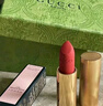 古馳（GUCCI）口紅啞光505傾色唇膏口紅禮盒化妝品套裝生日禮物女生送女友老婆 傾色琉光細管口紅25# 蘋(píng)果紅 曬單實(shí)拍圖