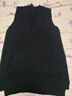 啄木鳥(niǎo)羊毛針織衫秋冬中長(cháng)款馬甲背心女純色毛衣女無(wú)袖毛衣坎肩時(shí)尚馬夾 黑色 XL 建議120-130 曬單實(shí)拍圖