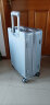 梵地亚行李箱男24英寸大容量万向轮拉杆箱飞机旅行箱包密码箱女皮箱子银 实拍图