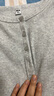 優(yōu)衣庫女裝羅紋亨利領(lǐng)T恤/長袖修身短款內(nèi)搭打底25新款479591 02 淺灰色 XL /165/92A 曬單實(shí)拍圖