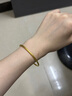 周大生【情人節禮物】黃金手鐲女啟福古法實(shí)心手鐲計價(jià)金結婚三金送女友 56圈-25.34g 曬單實(shí)拍圖