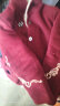 安贞雪中老年人女装奶奶装冬装加绒保暖外套妈妈装时尚奶奶装大衣KQ-A19 红色加绒上衣 2XL建议105-120斤 实拍图