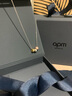 APM Monaco摩斯密碼可調(diào)節(jié)項鏈銀白色女項鏈前衛(wèi) 生日禮物送女友 情侶禮物 金色項鏈 曬單實拍圖