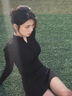 妙奕嘉緊身包臀裙黑色連衣裙女裙子純欲辣妹性感短裙連體裙小媽裙御姐風(fēng) 辣妹修身包臀打底連衣裙【黑色】 L 【建議100-110斤】 曬單實(shí)拍圖