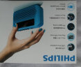 飞利浦（PHILIPS）SBM120 FM收音机插卡音箱 老年人随身听唱戏机音乐播放器 半导体调频可插TF卡U盘蓝色 实拍图