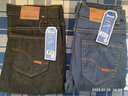 彼愛(ài)詩(shī)【兩條裝】彈力牛仔褲男夏秋季寬松直筒休閑男士牛仔褲工作男褲 8010黑色+藍色【兩條裝】 加絨 30 碼【2尺3】115-120斤 曬單實(shí)拍圖
