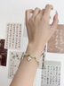 施洛尼輕奢和田玉手鏈女手串送女友高級感生日禮物紀(jì)念日情人節(jié)老婆長輩 和田玉四葉草手鏈【當(dāng)、次日達(dá)】 曬單實(shí)拍圖