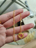 老廟黃金吊墜女莫比烏斯環(huán)足金項鏈網(wǎng)紅款生日七夕情人節禮物送女友 莫比烏斯吊墜約1.6g+項鏈+禮盒 曬單實(shí)拍圖