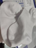 米寶兒（MIPP）純棉襪子寶寶純色男童襪子夏款女童薄透氣黑色白色中大童兒童短襪 白色-6雙 22-24cm參考鞋碼36-40 曬單實(shí)拍圖