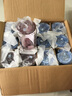 VTyee玻璃儲物罐密封瓶茶葉罐零食干果密封罐凝彩無(wú)鉛保鮮罐儲物罐 冰藍750ml四只裝 曬單實(shí)拍圖