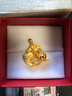 菜百首飾 黃金吊墜 足金3D硬金蓮花和魚吊墜 連年有魚時(shí)尚項(xiàng)墜 計(jì)價(jià) HJ 黃金吊墜（不含鏈） 約2.63g 曬單實(shí)拍圖