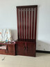 順心家具 中式門廳柜多功能穿衣鏡玄關(guān)柜收納鞋柜組合衣帽柜 A款1300組合門廳柜 曬單實(shí)拍圖