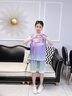 G.duck小黃鴨童裝兒童籃球服套裝夏季洋氣薄款女童套裝速干夏款大童服裝 紫色 可定制 150 (建議140cm 12-13歲左右)cm 曬單實(shí)拍圖