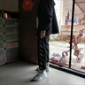 gxmy春秋季新款夾克牛仔外套男韓版潮流潮牌衣服男士寬松工裝日系男裝 L22黑色 高端定制 XL 【125-145斤】 曬單實(shí)拍圖
