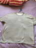 布先生春季新款短袖t恤男桑蠶絲針織圓領(lǐng)寬松AT12093 灰色 XL (180) 曬單實(shí)拍圖