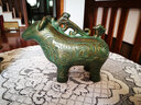 大井仿青銅陶瓷擺件吉象動(dòng)物家居裝飾品博古架書柜創(chuàng)意辦公室擺設(shè)禮品 仿青銅 羊尊 曬單實(shí)拍圖